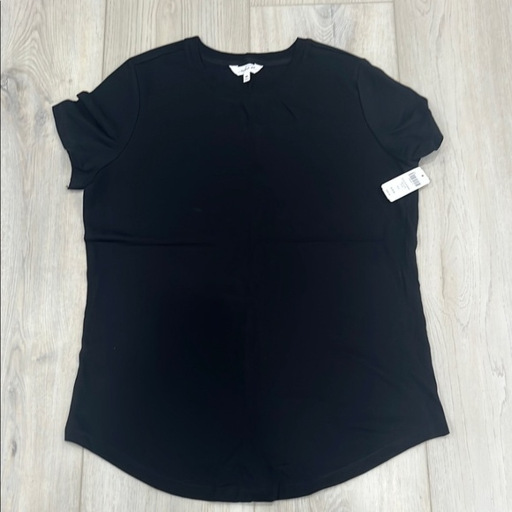 Soma Black Fitted Short Sleeve Tee